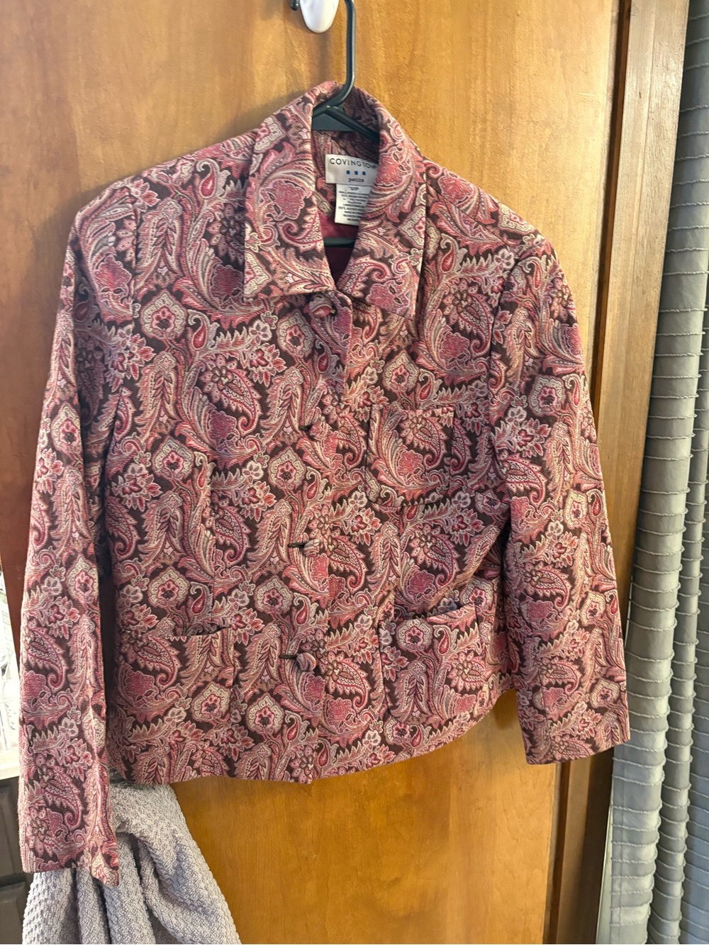 Covington Pink Paisley Tailored Blazer